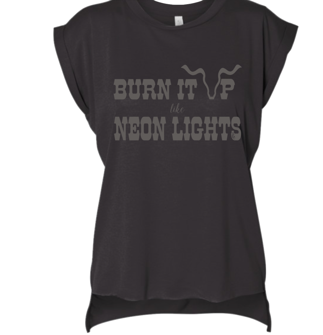 burn it up, like neon lights, concert, festival, muscle, tee, t-shirt, Canyon Skye, country, summer 