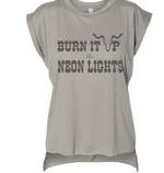 burn it up, like neon lights, concert, festival, muscle, tee, t-shirt, Canyon Skye, country, summer 